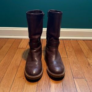 Coach Brown leather boots 7.5
